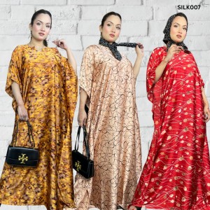 Premium Quality Silk Long Kaftan Set of Three  SILK007