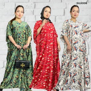 Premium Quality Silk Long Kaftan Set of Three  SILK006
